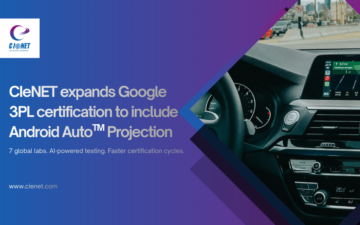 CIeNET expands Google 3PL certification to include Android Auto™ Projection CIeNET expands Google 3PL certification to include Android Auto™ Projection